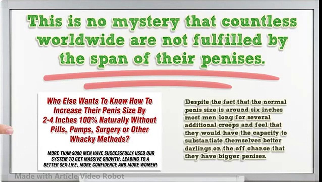 Award winning grow your penis fast program