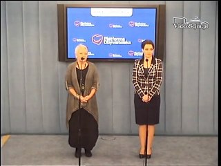 Poseł Magdalena Kochan - konferencja z 16 stycznia 2016 r.