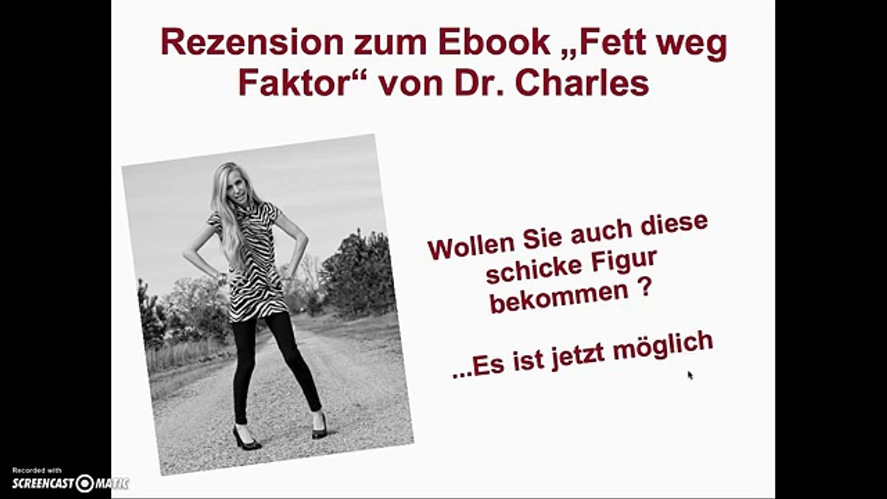 Schnell abnehmen Ebook Rezension Fett Weg Faktor Dr. Charles