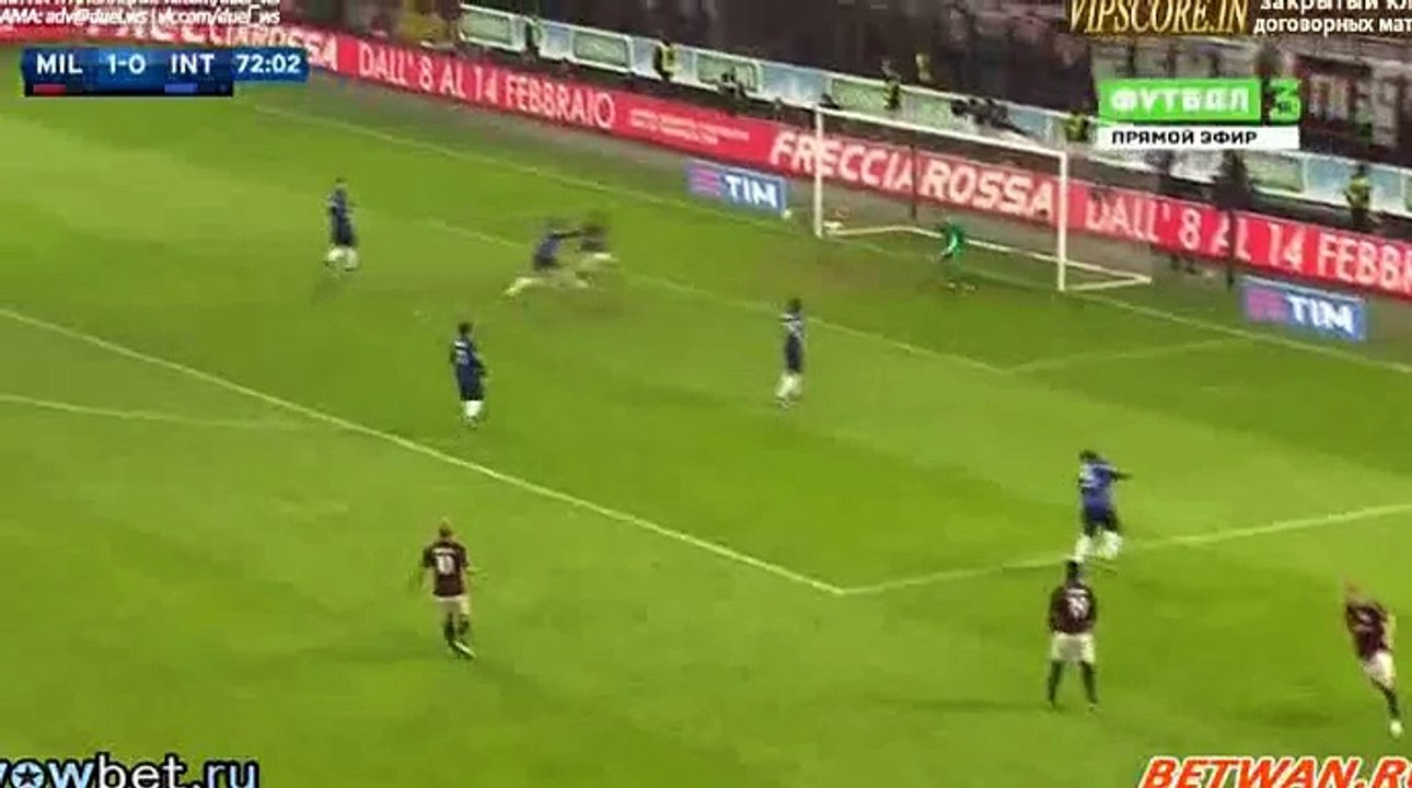 Carlos Bacca SUper Goal - AC Milan 2 - 0 Inter - 31-01-2016