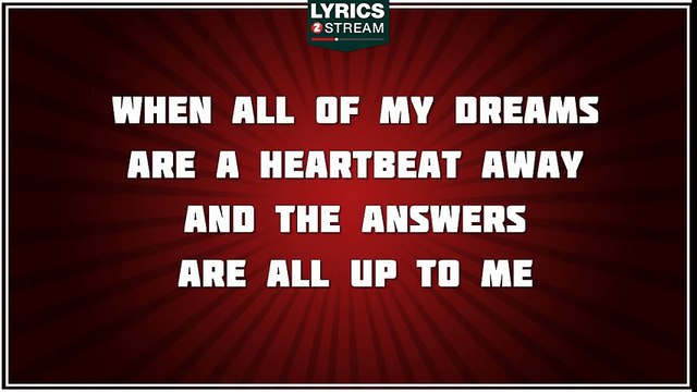 One Moment In Time - Whitney Houston tribute - Lyrics