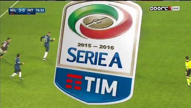 3-0 M'Baye Niang Goal Italy Serie A - 31.01.2016, AC Milan 3-0 Inter Milano