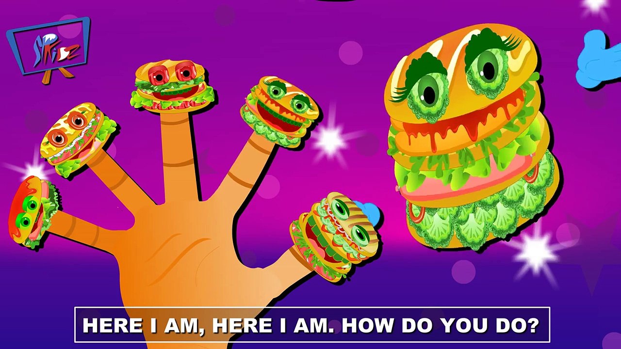 burger finger family