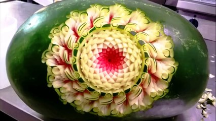 BEST WATERMELON CARVING_ anguria intagliata fruit carving