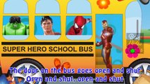 SuperHero Songs Nursery Rhymes Music Wheels on the Bus Spiderman, Hulk, Ironman, Superman