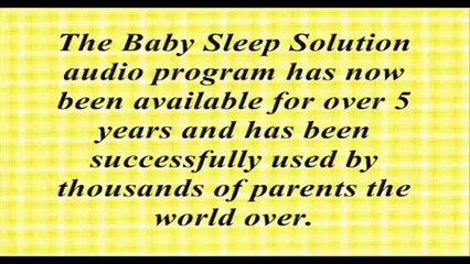 The Baby Sleep Solution Program
