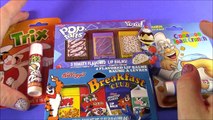 Breakfast Cereal Lip Balm Haul! Froot Loops Frosted Flakes Pops Trix Cinnamon Toast! Pop Tarts FUN