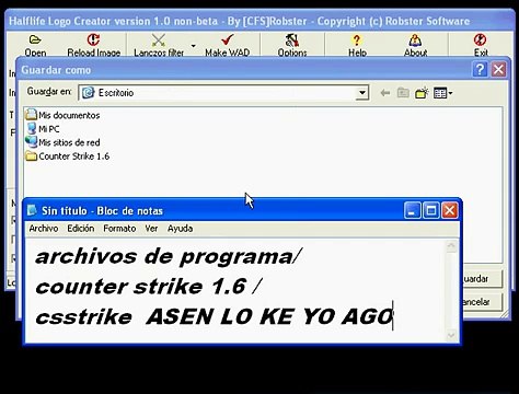 Como Poner Un Spray personalisado en Cs 1.6 Half Life Logo Creator