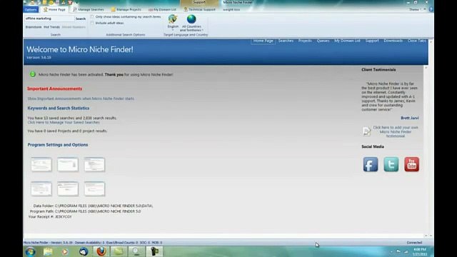 Micro Niche Finder Keyword Software Review - How it work Micro Niche Finder 5