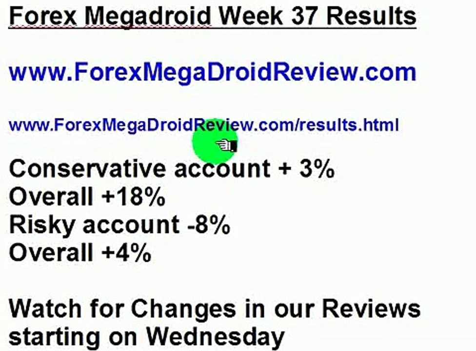 Forex Megadroid Week 37