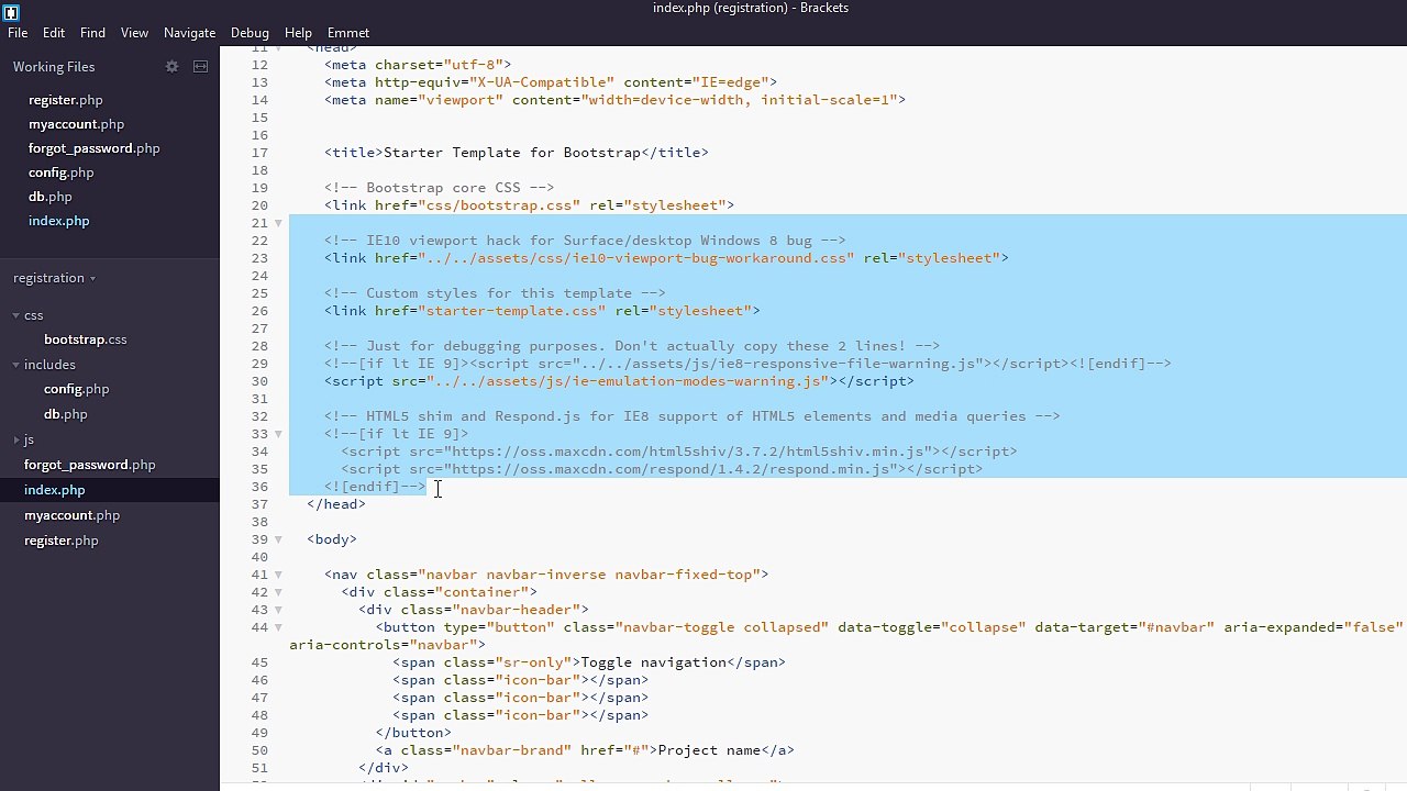 Lecture 4 : Creating Login and Regsiter pages