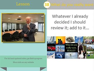 Six minutes to success, Lesson 38 review, What do i really want