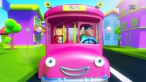 Wheels on the bus goes round and round | Nursery rhymes with lyrics for children | Kids so