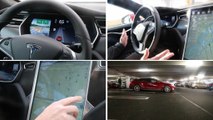Take a ride with Tesla's new autopilot features
