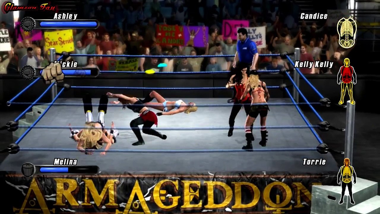 WWE Smackdown Vs Raw 2008 - Six Diva Battle Royal