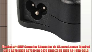 TomEasy? 65W Cargador Adaptador de CA para Lenovo IdeaPad G570 B570 B575 G575 B470 G470 Z560