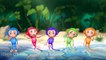 5 Little Monkeys 3D Music Video for Children Kids Songs Nursery Rhymes
