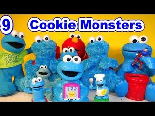 9 Cookie Monster Collection with Count n'Crunch by Top YouTube Channel for Kids PCTFF