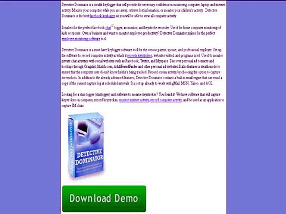 Detective Dominator Keylogger
