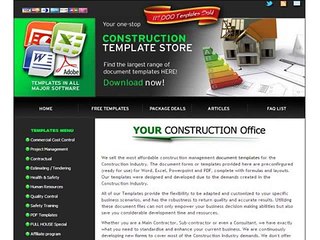 Construction Template Store!