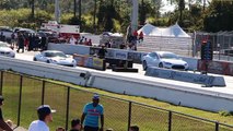 Tesla Model S P85D races C7 Corvette Stingray | 1/4 mile Drag Racing | HD