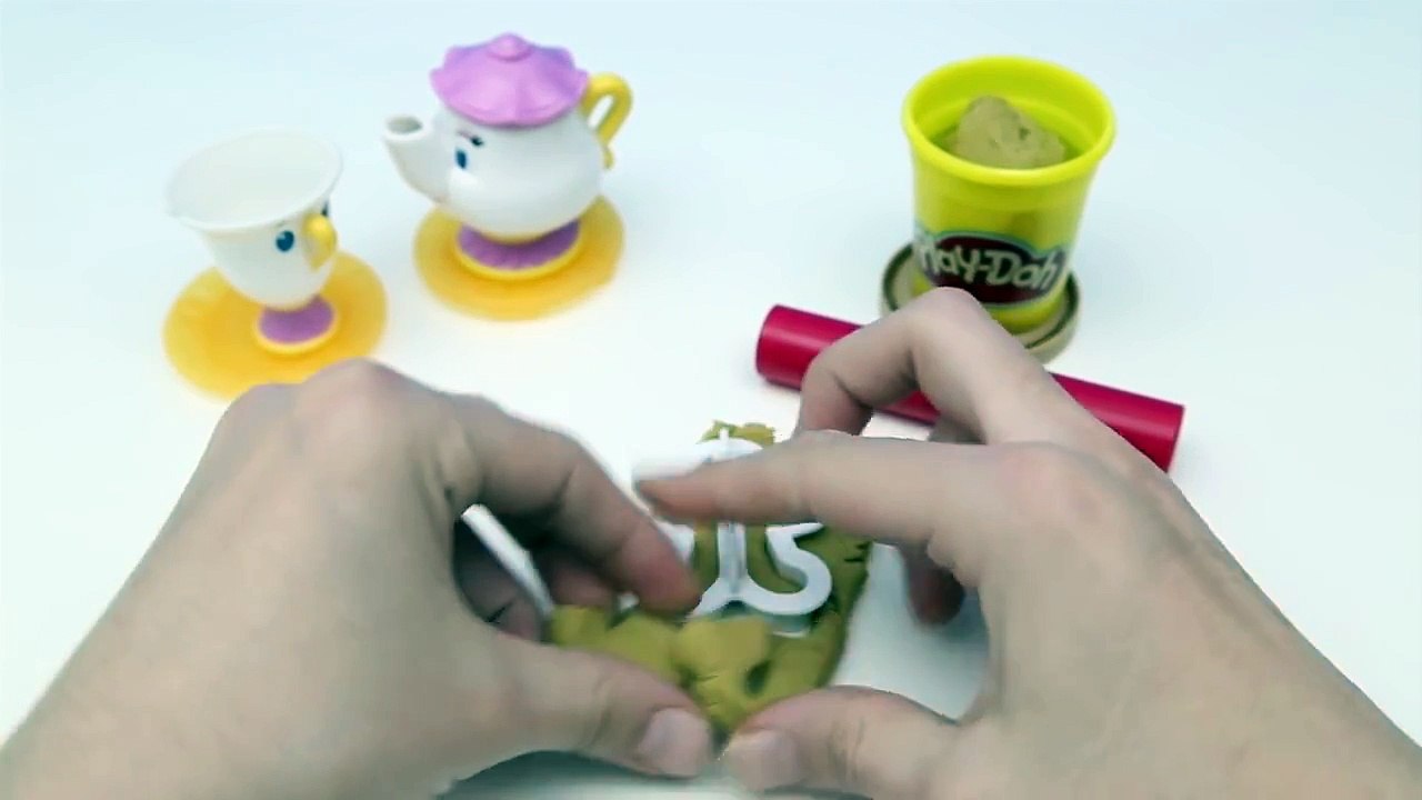 Play Doh Belle Magical Tea Party Toy Playset Disney Princess Beauty and the Beast play dough playdo