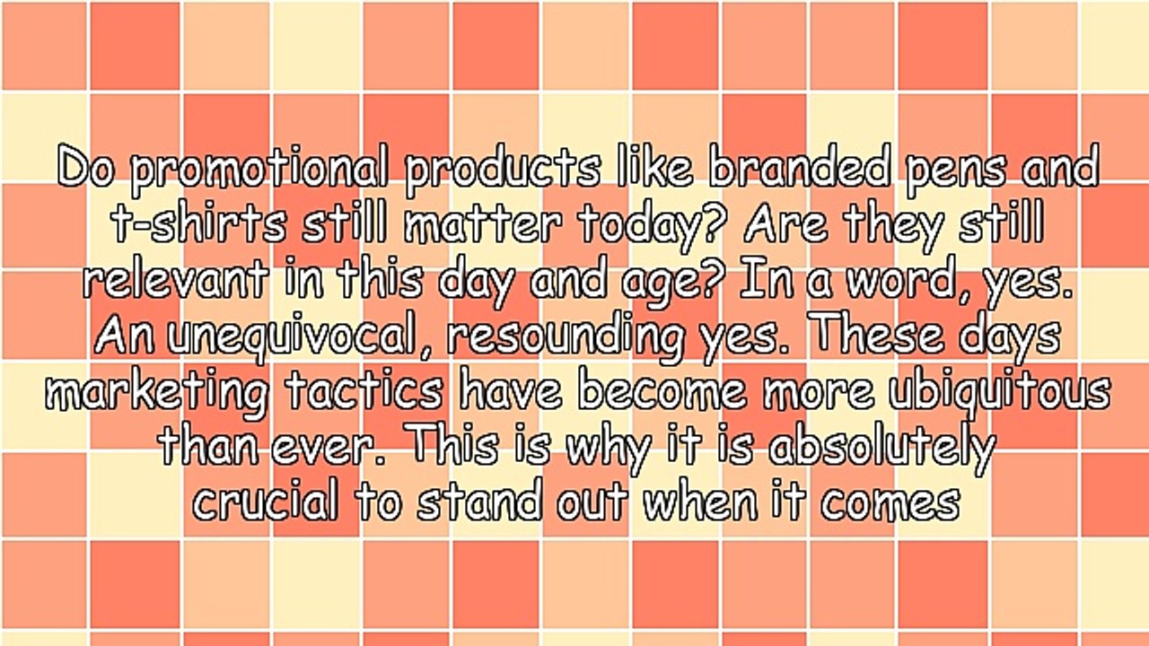 Relevance of Promotional Items