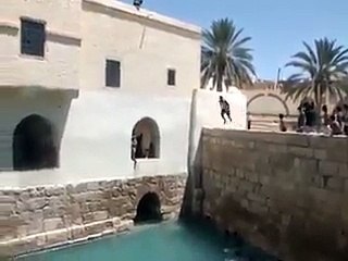 Great swimming pool stunts