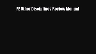 (PDF Download) FE Other Disciplines Review Manual Download