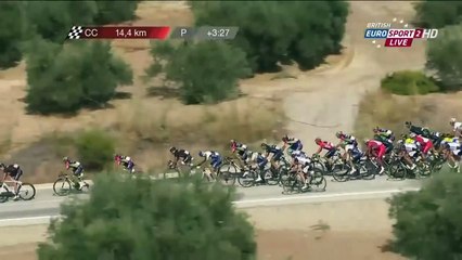 Ryder Hesjedal's motor in bike? stage 7 Vuelta a Espana 2014.