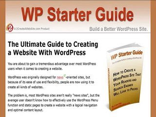 Wp Starter Guide - Wordpress Tutorial