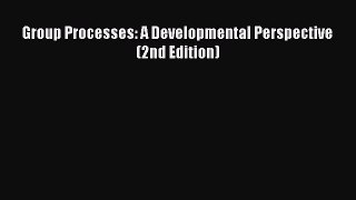 [PDF Download] Group Processes: A Developmental Perspective (2nd Edition) [PDF] Online
