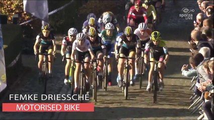 Femke Driessche Caught For Motorised Bike! 2016 HD