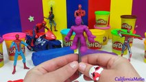 Play Doh How To Make Lollipops Rainbow Spiderman Toys Playdough Review