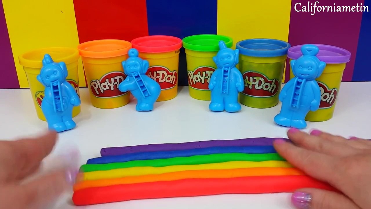 Play Doh Rainbow Teletubbies Ice Cream Lollipop
