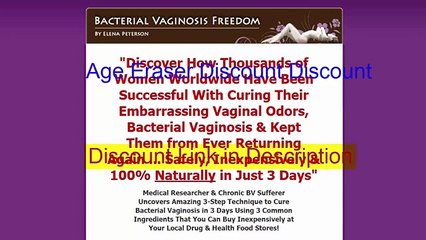 Bacterial Vaginosis Freedom Discount, Coupon Code, Get $20 Off