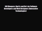 [PDF Download] GUI Bloopers: Don'ts and Do's for Software Developers and Web Designers (Interactive