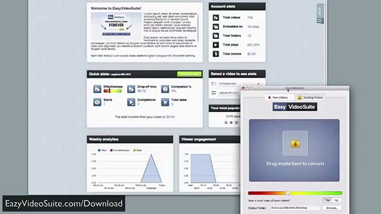 Easy Video Suite - Watch Josh Bartlett Demonstrate Easy Video Suite Review!