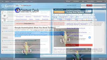 CurationSoft 3 - Short video explaining how to post directly to Facebook,Blogger,Blog,WP