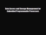 [PDF Download] Data Access and Storage Management for Embedded Programmable Processors [PDF]