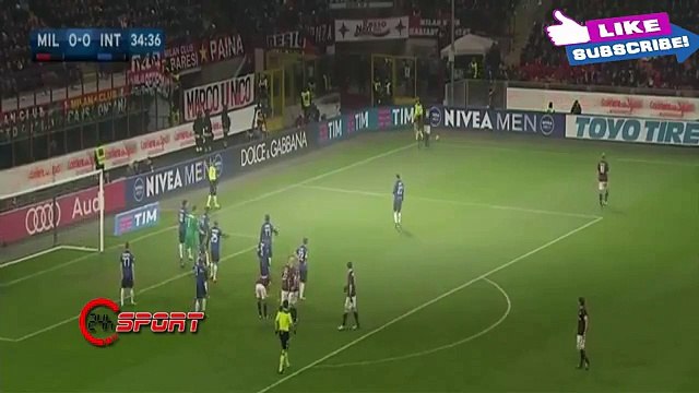AC Milan vs Inter Milan 3-0 Full Goals & Highlights Serie A 31.1.2016