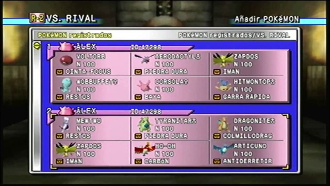 [N64] Pokemon Stadium 2 - R2 VS Rival