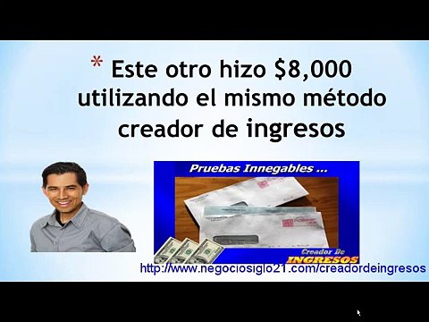 Creador De Ingresos, Sistema Para Crear Negocios En Internet