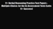 11+ Verbal Reasoning Practice Test Papers - Multiple-Choice: for the GL Assessment Tests (Letts