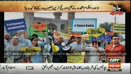 Masses protest against Orange Line train service