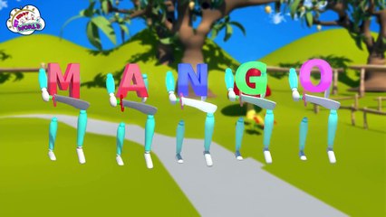 Fruit Finger Family Funny Mango Man Family in HD | Finger Family Nursery Rhymes For Children in 3D