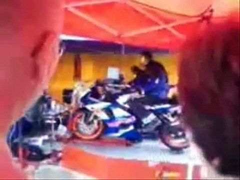 2 Suzuki GSXJES 600 op de testbank bij Hans van Wijk