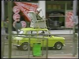 Mr. Bean Video - Mr. Bean driving on roof of a car