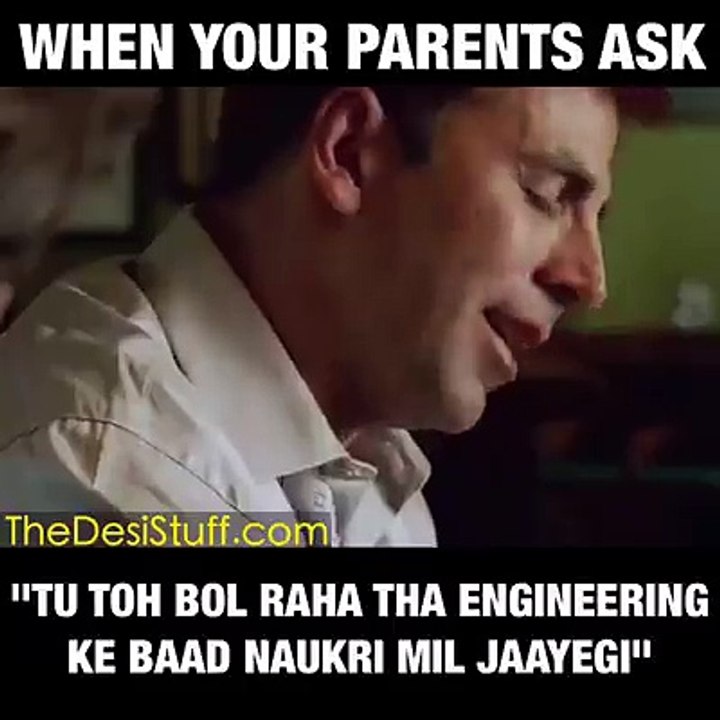 when your parents ask for job