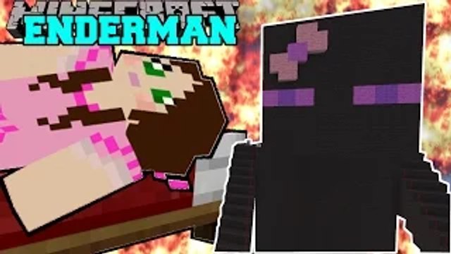 PopularMMOs Pat and Jen Minecraft: BURNING ENDERMAN Mini-Game GamingWithJen